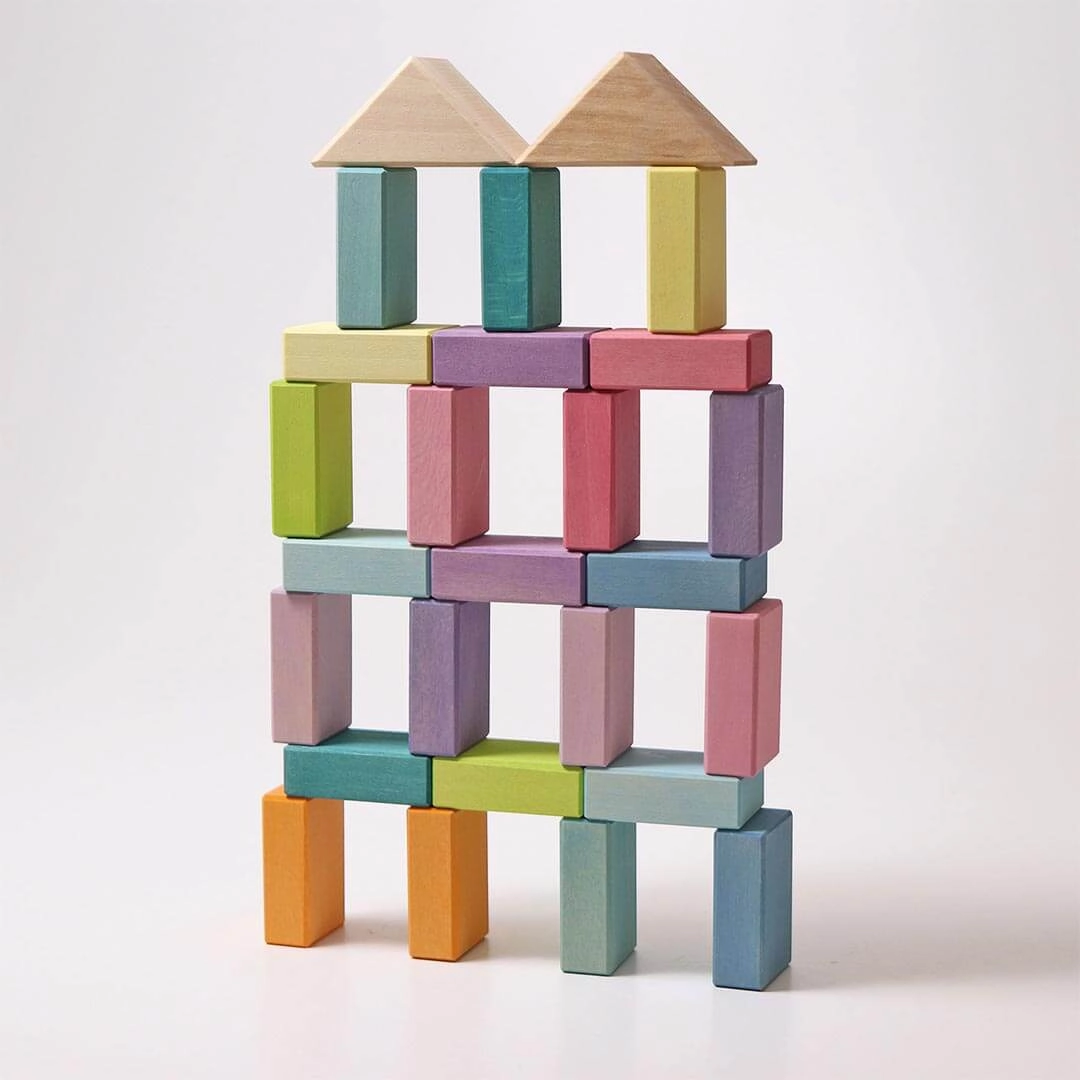 Creative time for curious minds Pastel Duo Wooden Block Set
