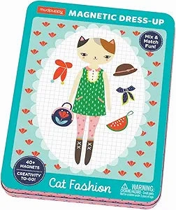Cat Fashion Magnetic Dress Up Tin Growing minds