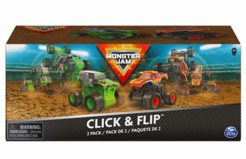 Monster Jam Click & Flip Grave Digger & El Toro Loco Kid-centered learning Growth tools