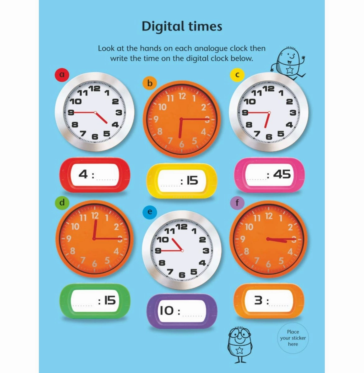 Smart Start Practice Pad: Tell The Time [Paperback] Filipek Nina And Daniels Gail Play-based education