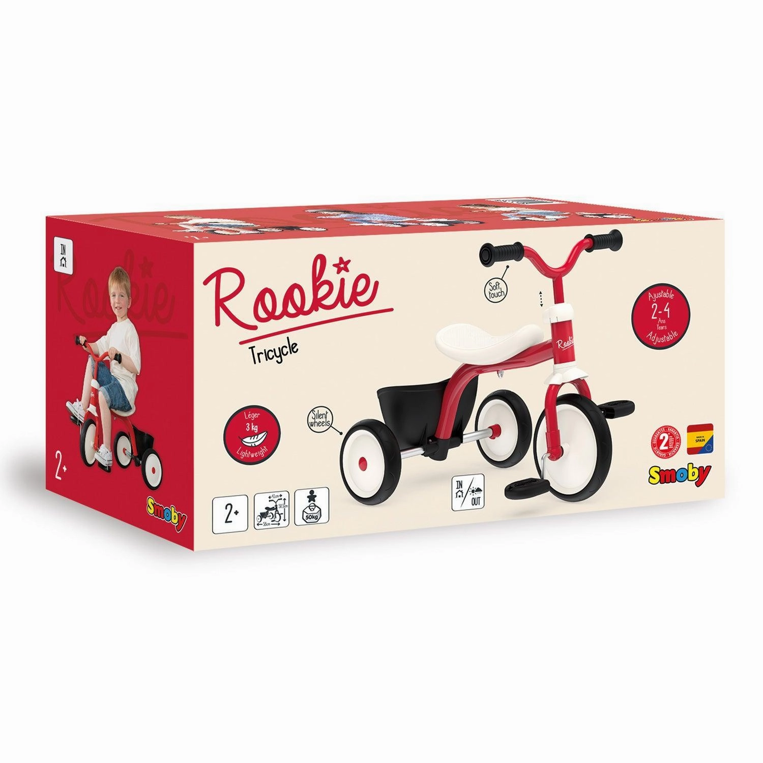 Smoby Rookie Trike Tricycle Parent-approved learning