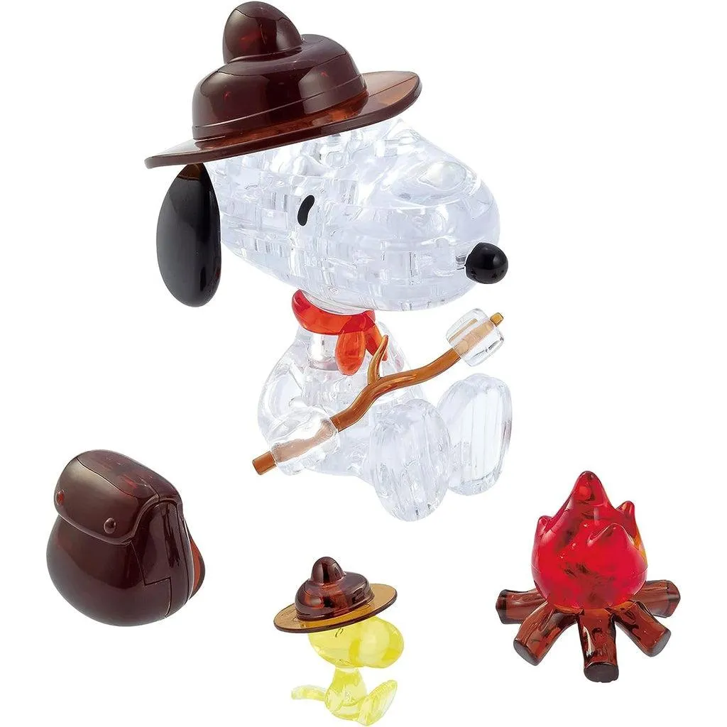 Creative kids Snoopy Campfire 3D Crystal Puzzle 43Pc