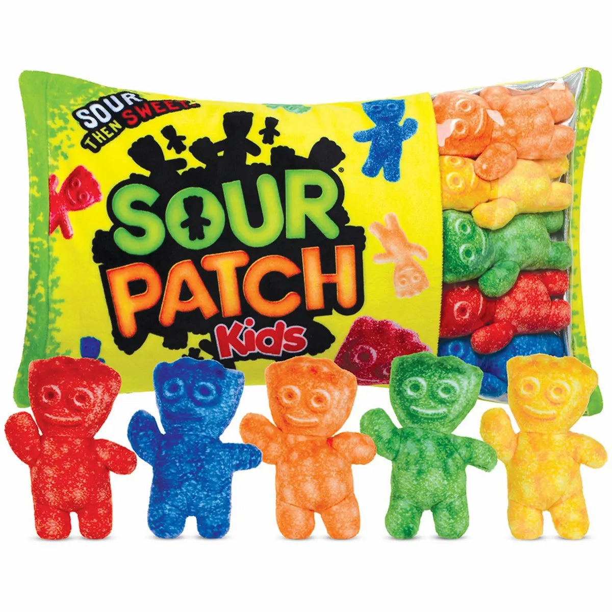 Young minds at work Smart little ones Sour Patch Kids Fleece Plush Pillow