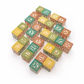 Spanish Wooden Alphabet Blocks Young learners