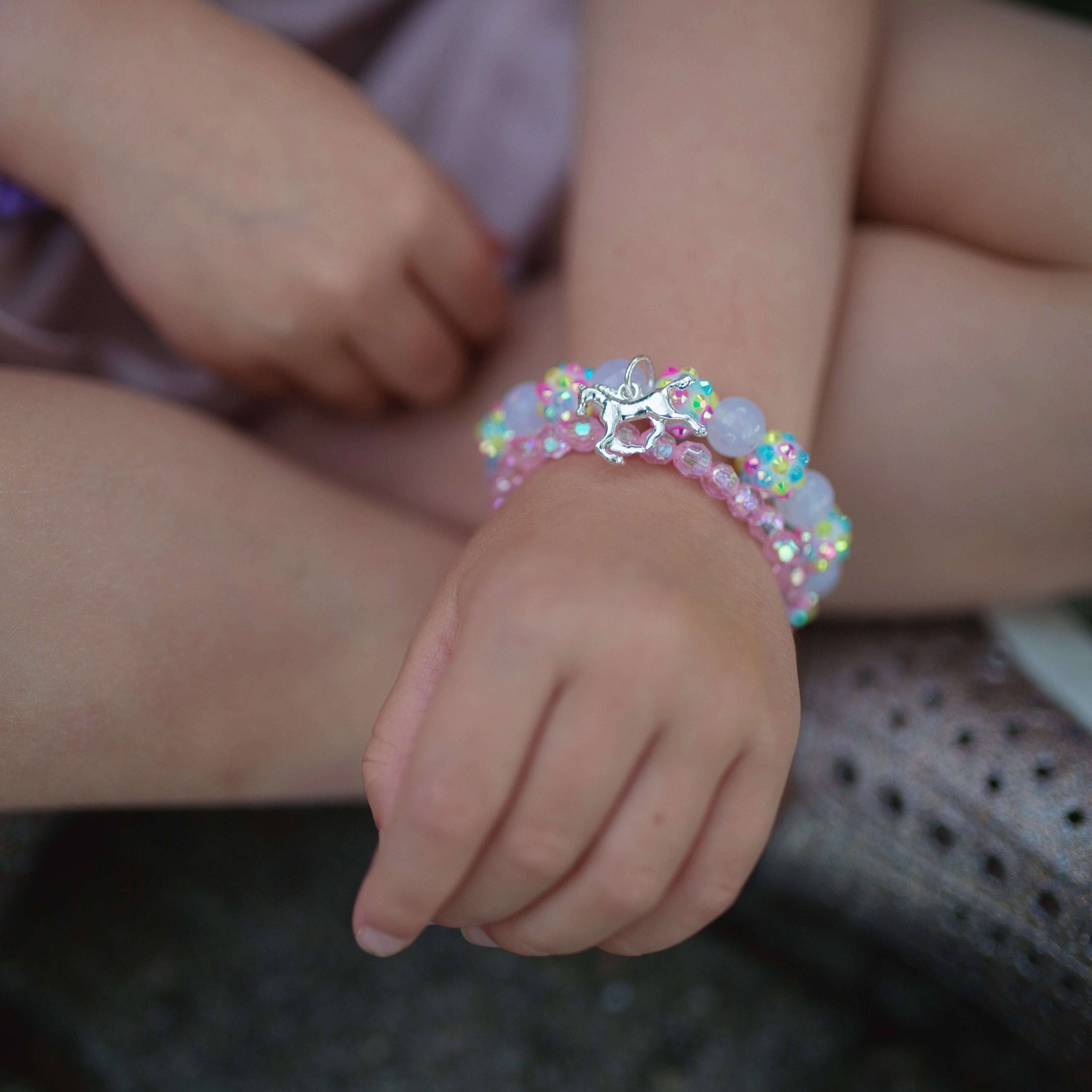 Sparkly Pony 2 Piece Bracelet Set Joyful learning Young explorers