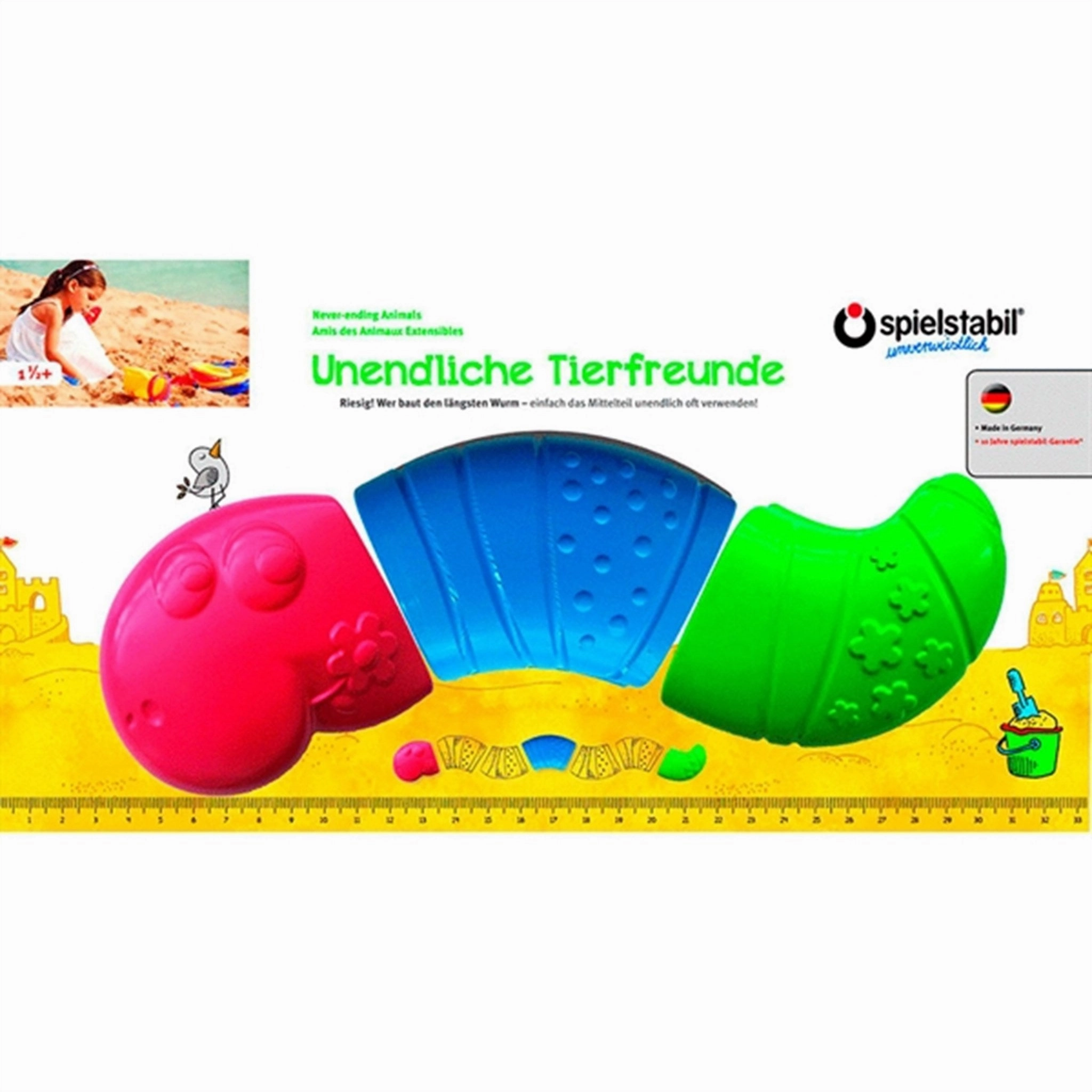 Brain boosters Spielstabil Sand Forms Silly Animals Worm