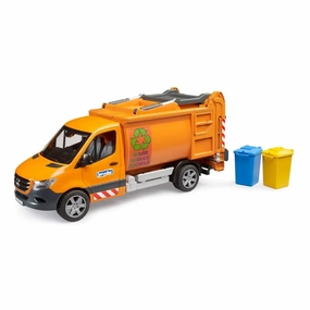 Quiet play for growing minds Little adventures Sprinter Municipal Compact Garbage Truck - Rear Loading