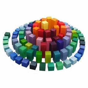 Child development Hands-on discovery Stepped Pyramid Wooden Math Blocks