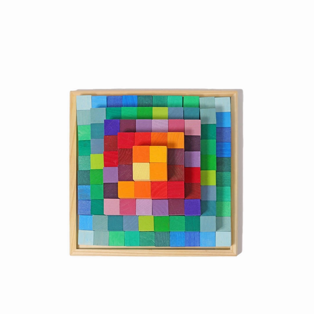Stepped Pyramid Wooden Math Blocks Kid-centered learning