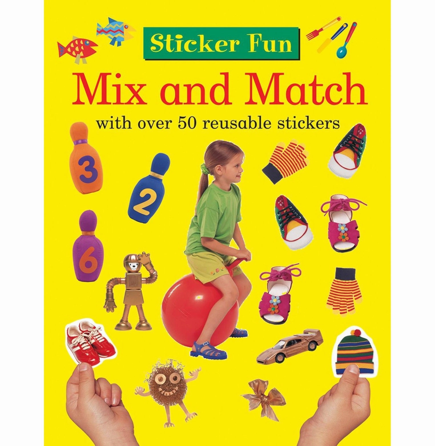 Little hands Child development Sticker Fun Mix And Match: With Over 50 Reusable Stickers Armadillo