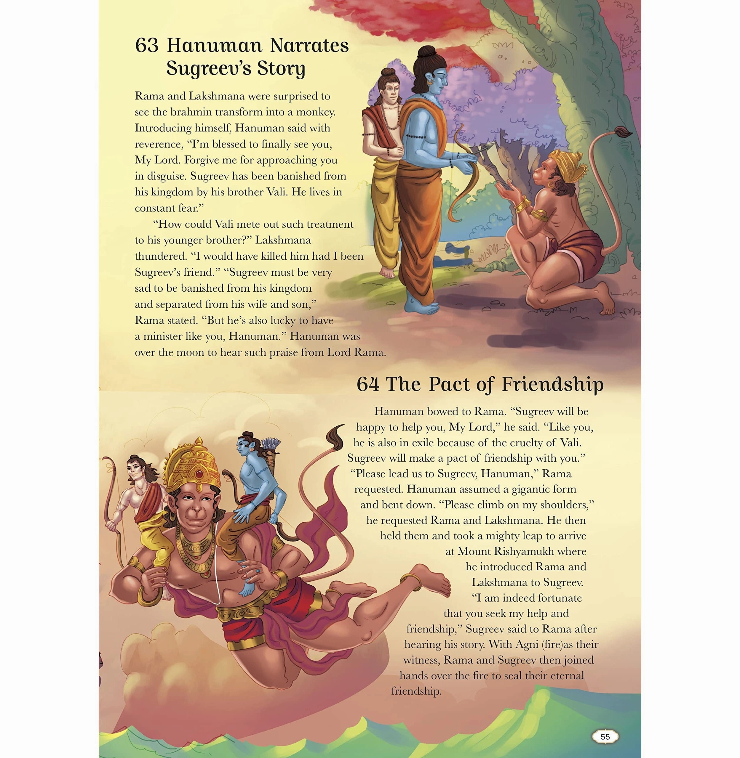Story Book: 365 Tales Of Hanuman (Indian Mythology For Children) [Hardcover] Swayam Ganguly Learning fun
