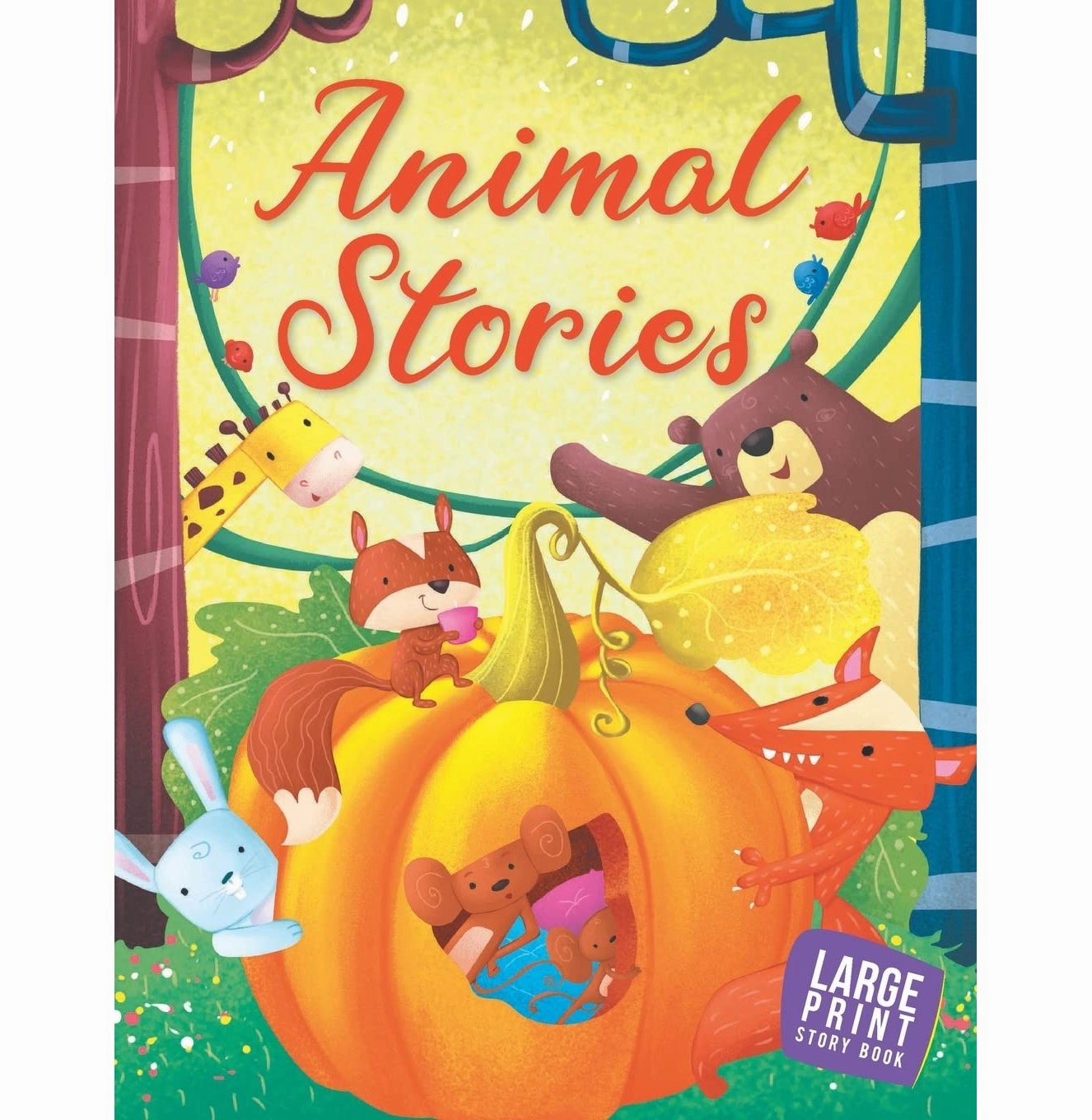 Story Book : Animal Stories : Large Print [Hardcover] Om Books Editorial Team Tiny thinkers Exploration made fun