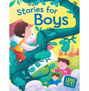 Sensory fun for little hands Story Book : Stories For Boys : Large Print [Hardcover] Om Books Editorial Team