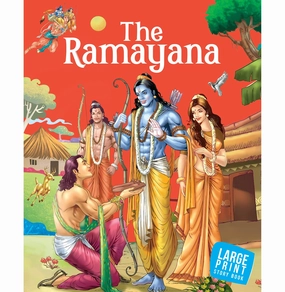 Story Book : The Ramayana : Indian Mythology : Illustrated Story For Children : Large Print Story Book : Paperback [Hardcover] Kirti Pathak Learn at home