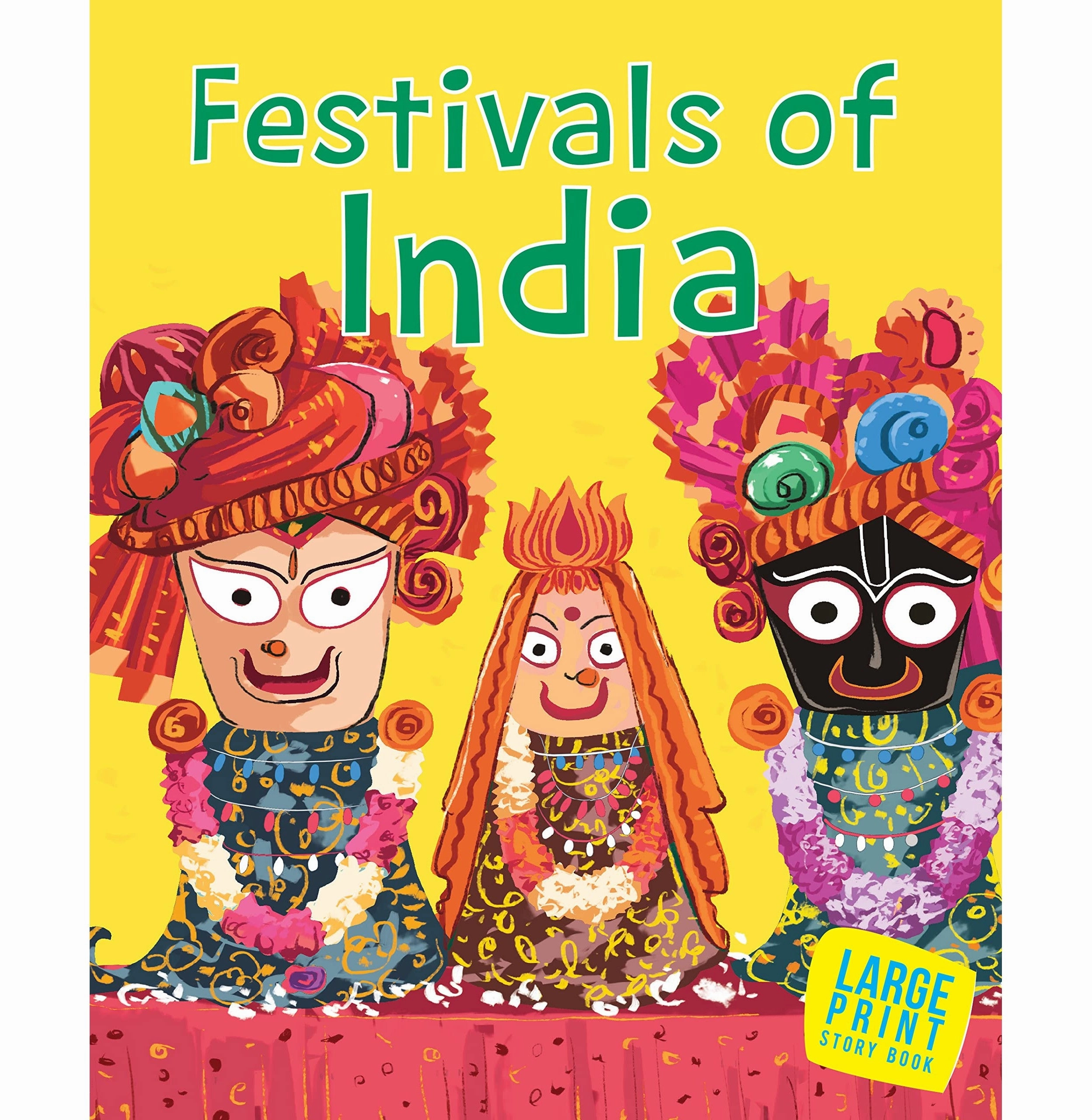 Story Book: Festivals Of India (Large Print) [Paperback] Om Books Editorial Team Playful learning