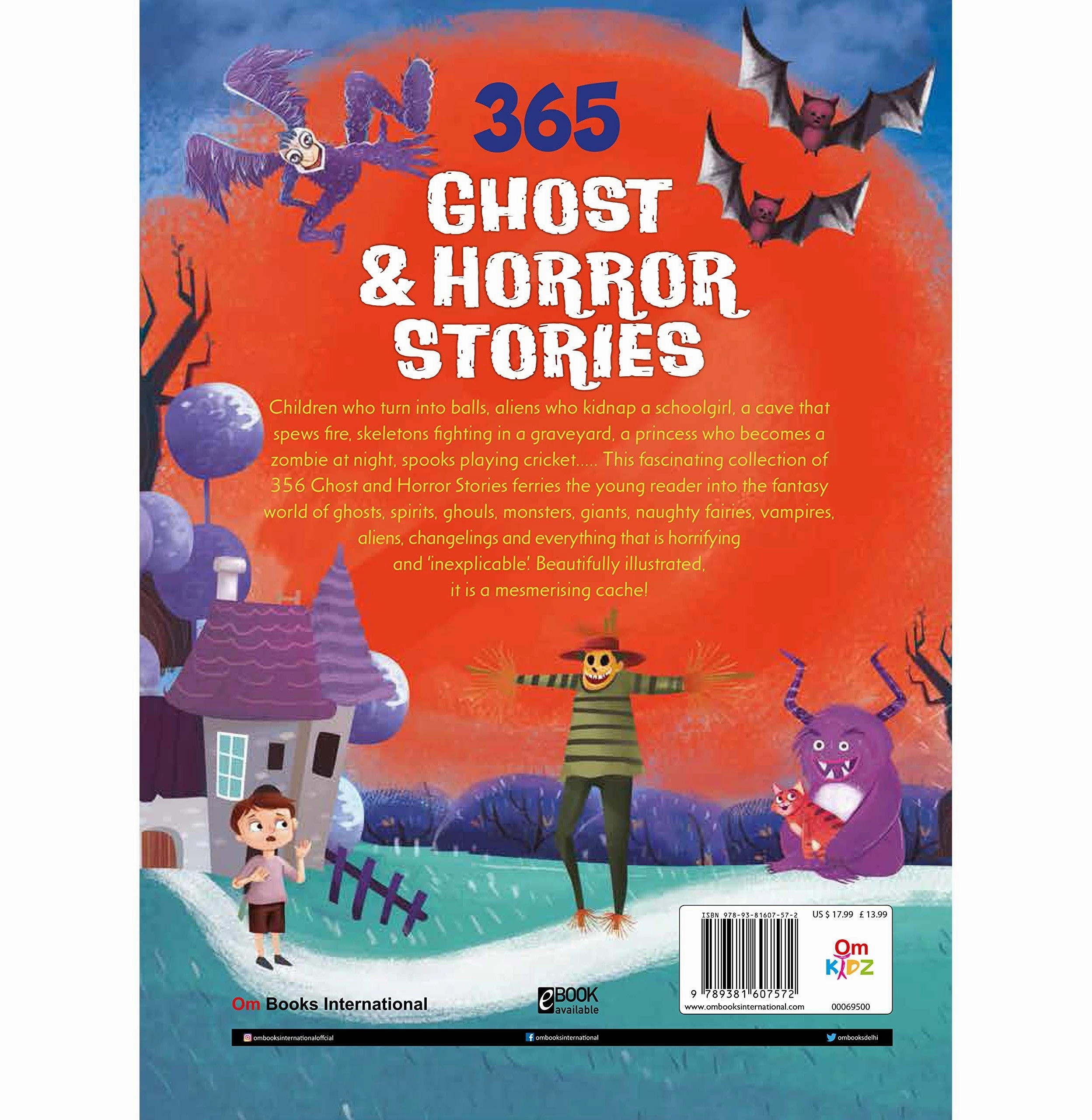 Nurturing minds Story Book For Kids: 365 Ghost & Horror Stories (365 Series) [Hardcover] Andaleeb Wajid