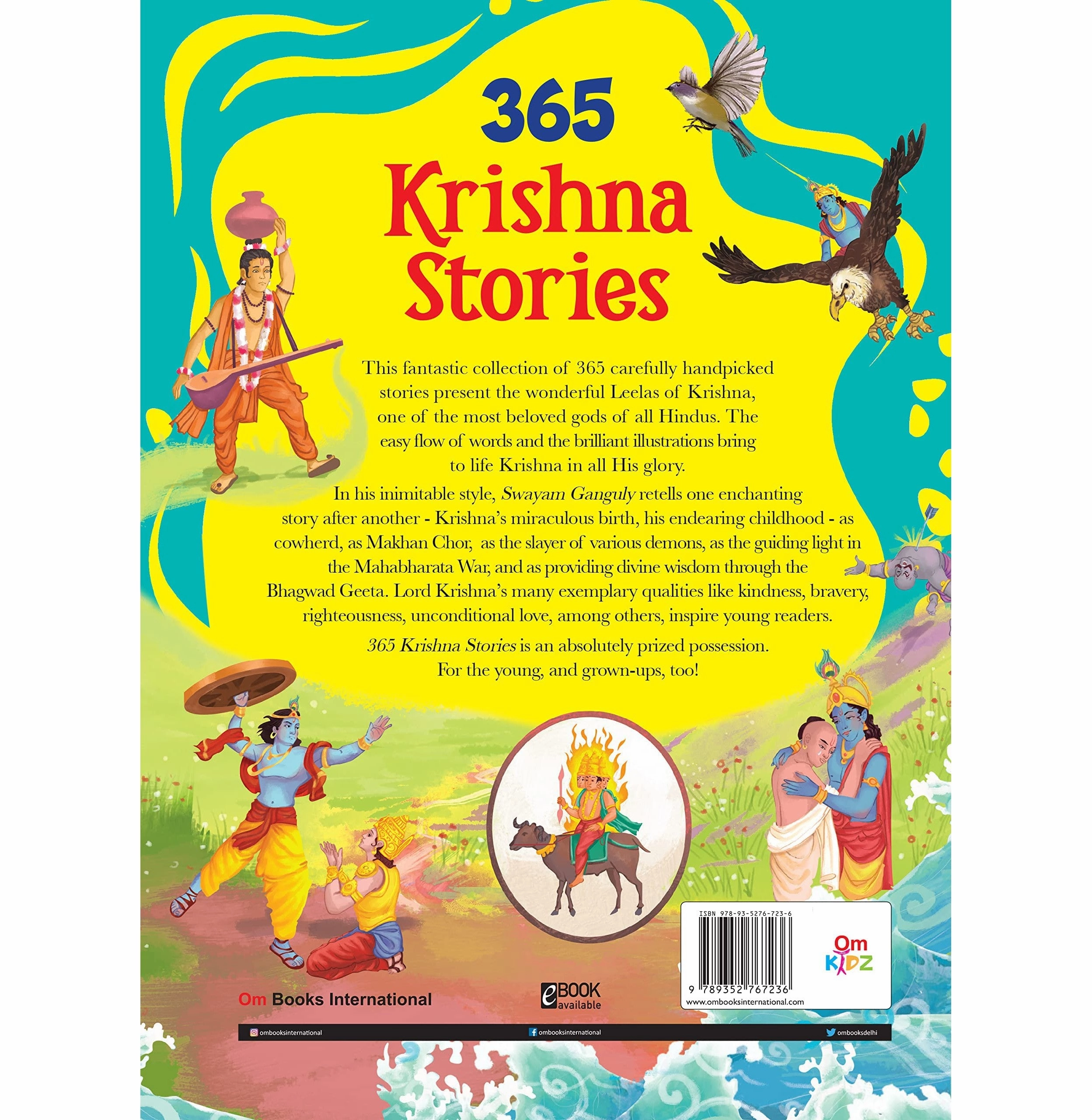 Story Books : 365 Krishna Stories (Indian Mythology For Children) (365 Series) [Hardcover] Swayam Ganguly Active learners Fun that fuels growth