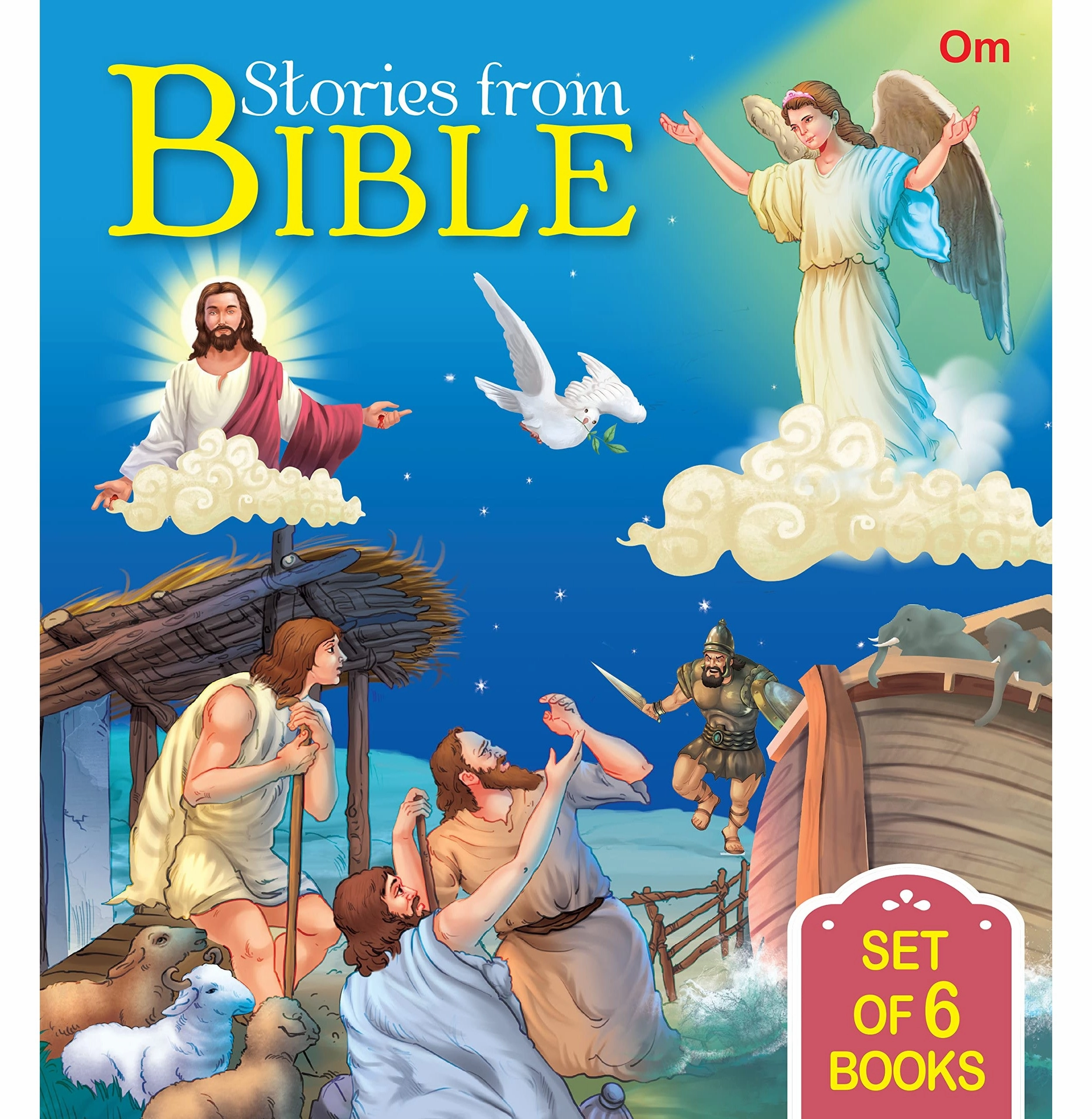 Nurturing minds Hands-on discovery Story Books: Stories From Bible : Set Of 6 Books : Story Books For Children [Paperback] Om Books Editorial Team