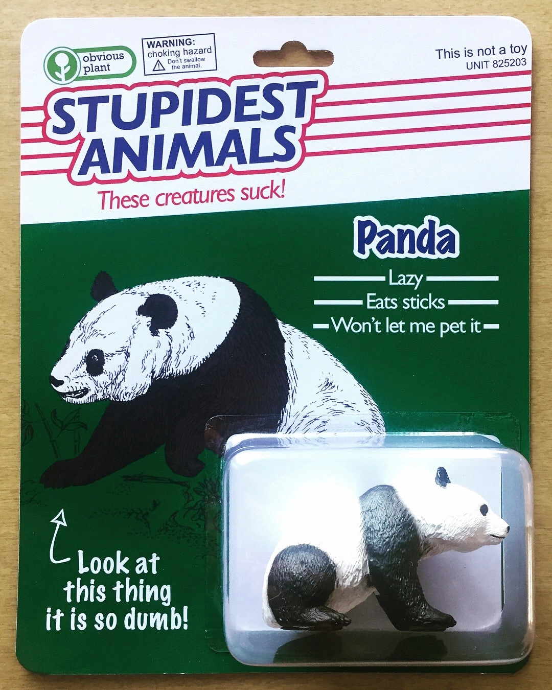 Stupidest Animals - Panda Action Figure Nurturing minds