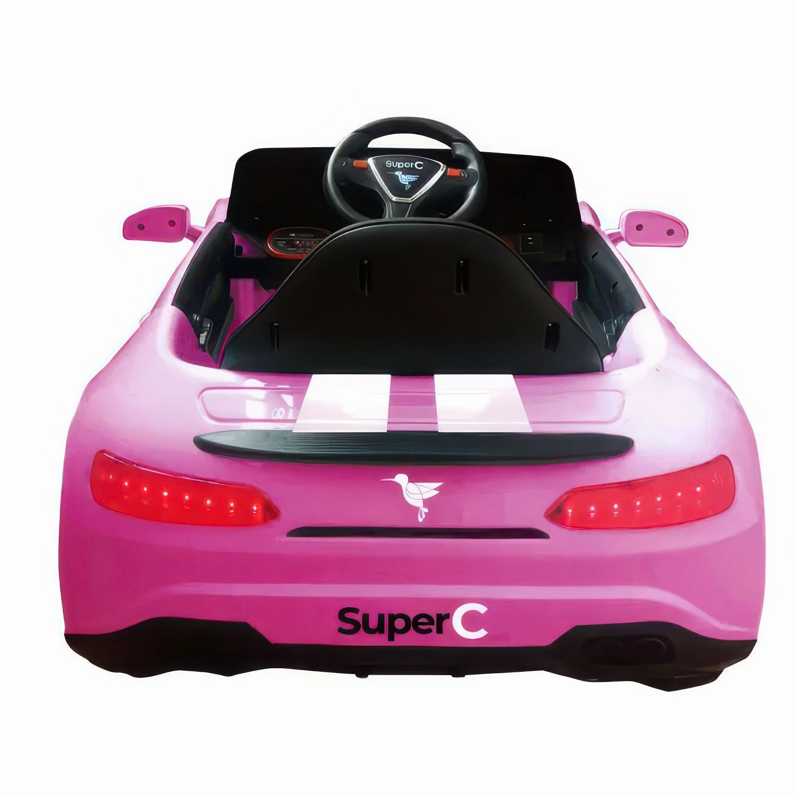 Growth tools Playroom adventures begin here Super-C Pink Car 12V Electric Kids Ride-On