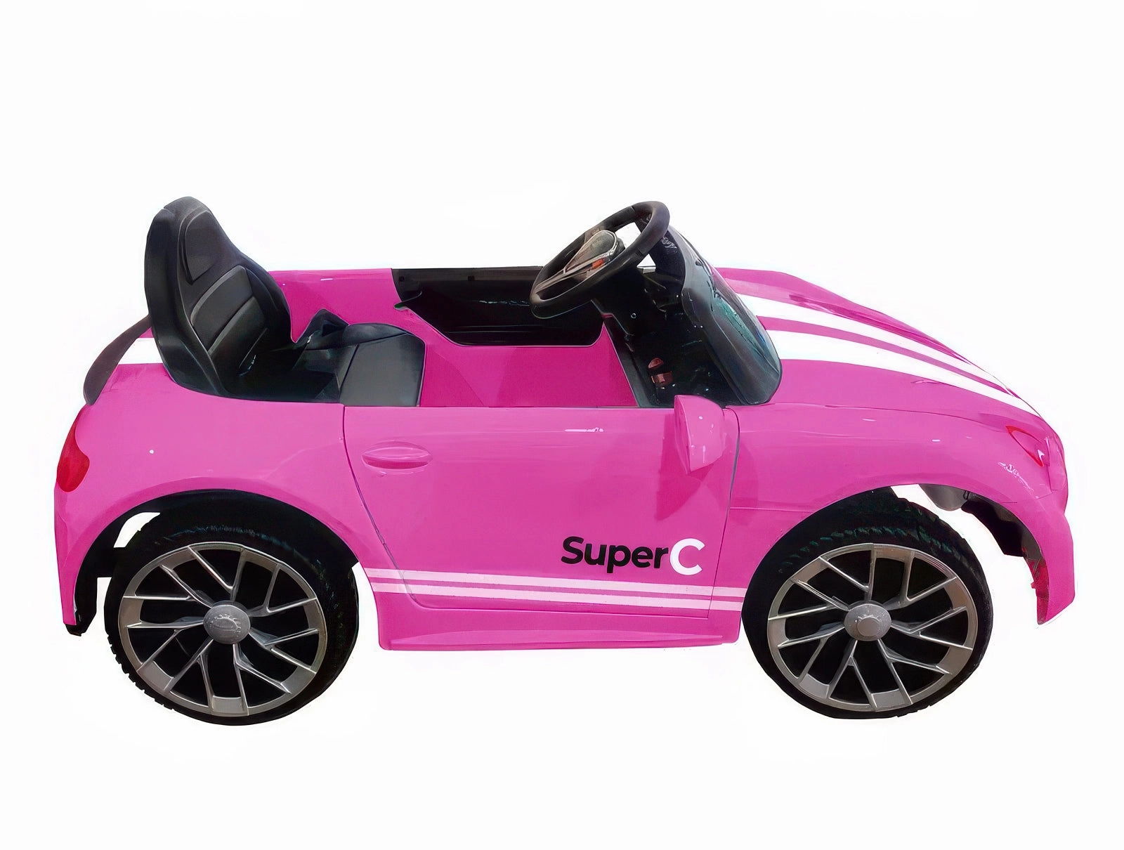 Designed for development Young minds at work Super-C Pink Car 12V Electric Kids Ride-On