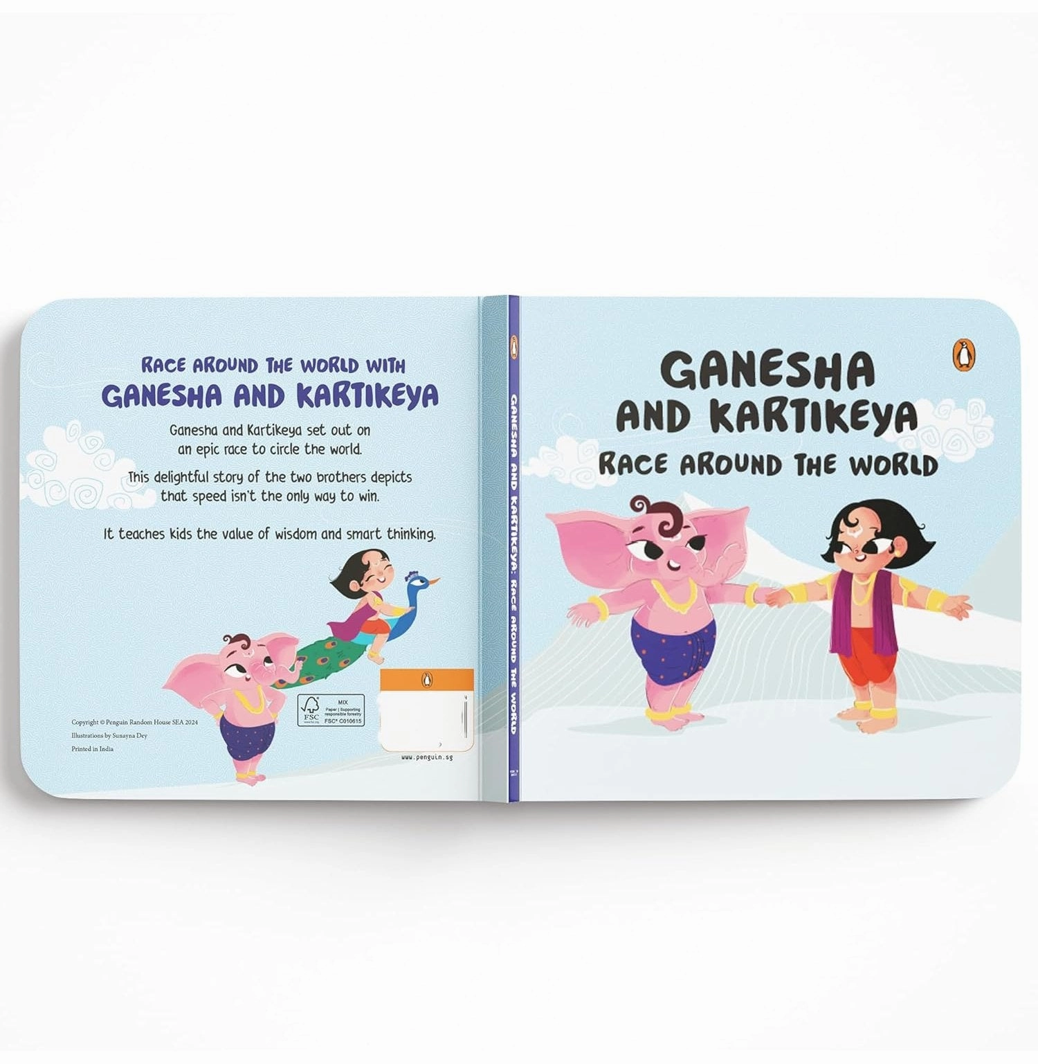 Brain boosters Tales Of Hindu Gods And Goddesses: Ganesh And Kartikeya Race