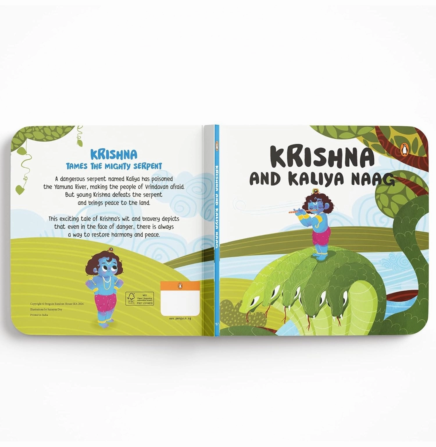 Fun that fuels growth Creative time for curious minds Tales Of Hindu Gods And Goddesses: Krishna And Kalia Naag