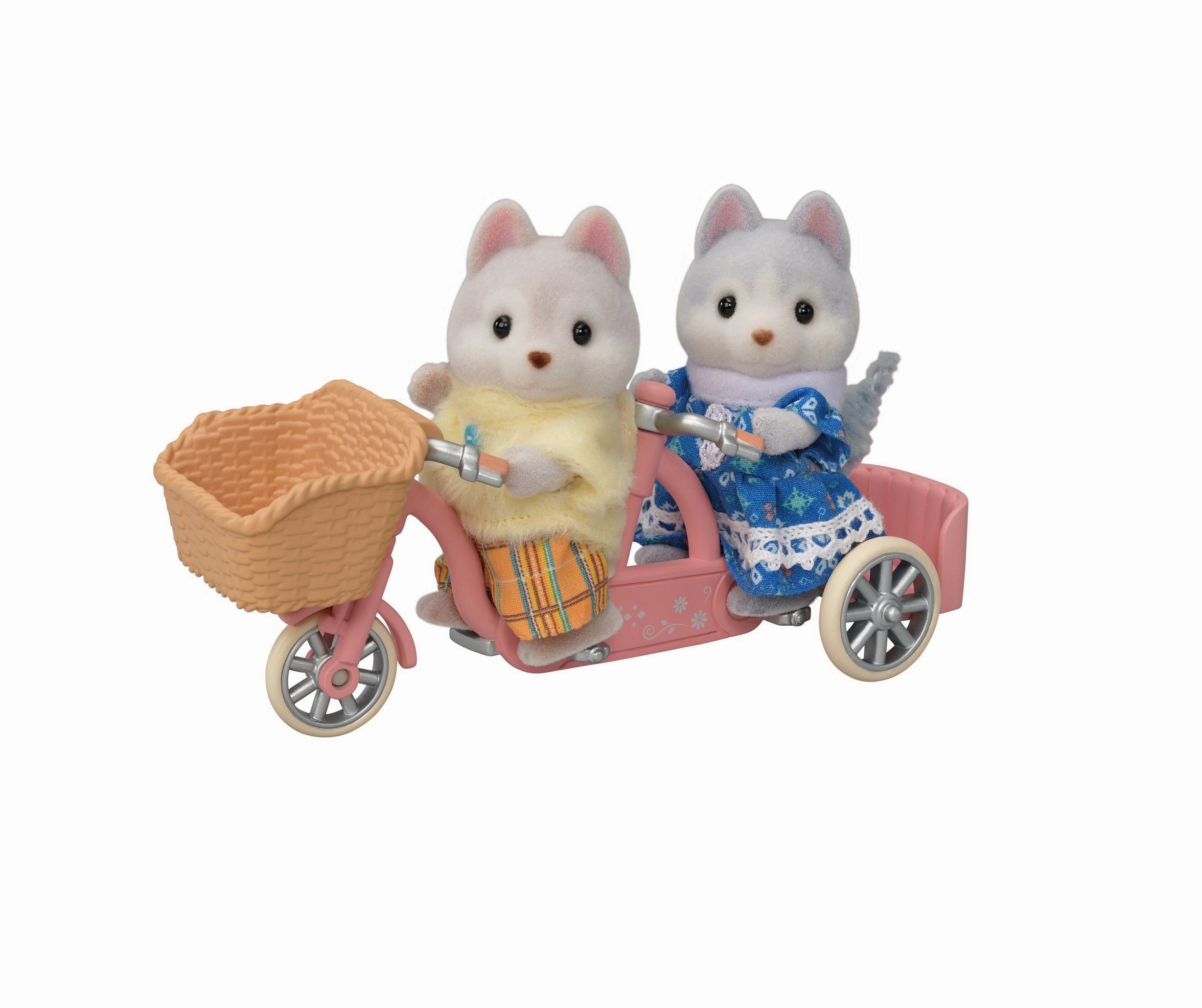 Creative time for curious minds Imaginative play Tandem Cycling Set- Husky Sister & Brother