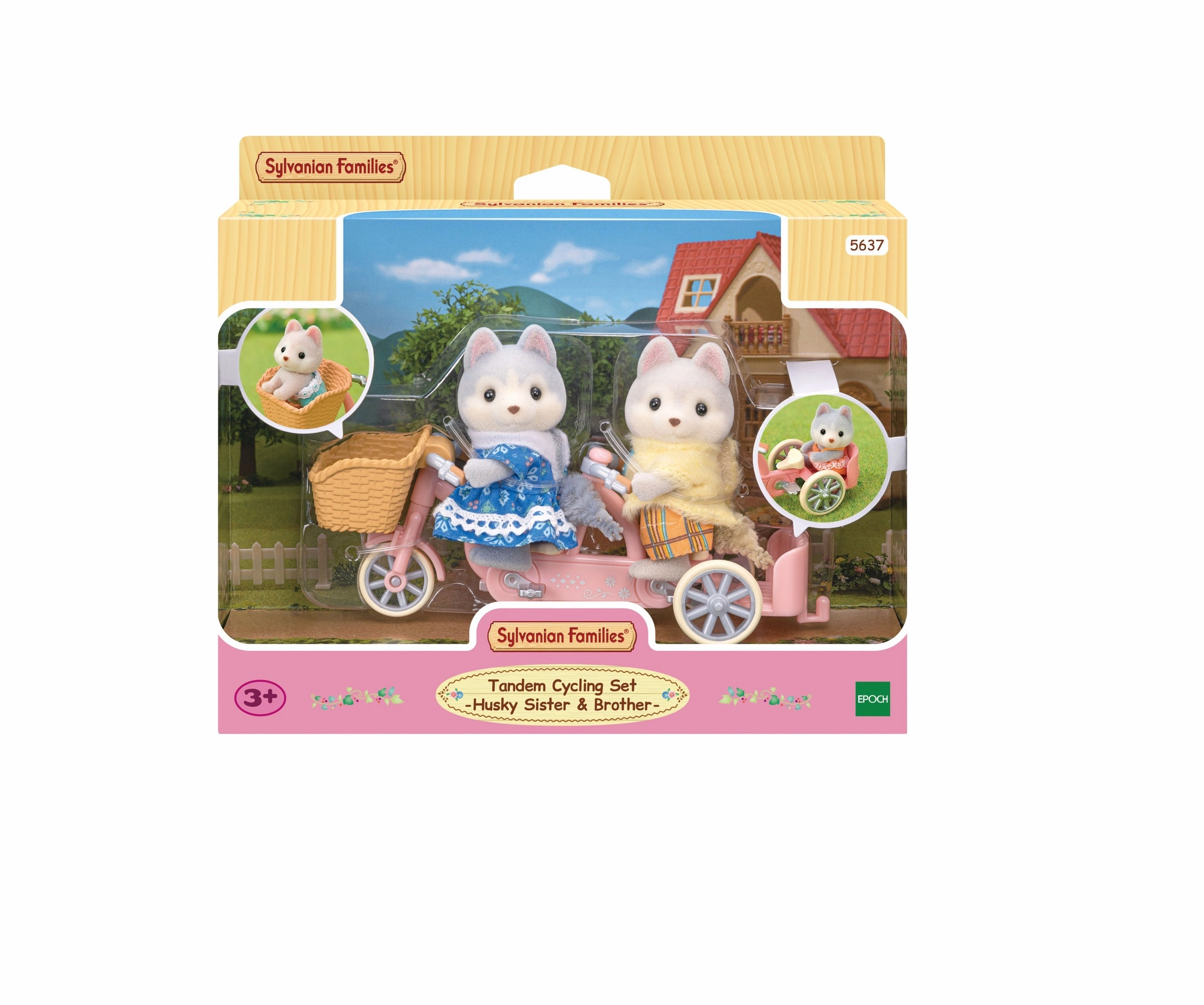 Little creators Tandem Cycling Set- Husky Sister & Brother