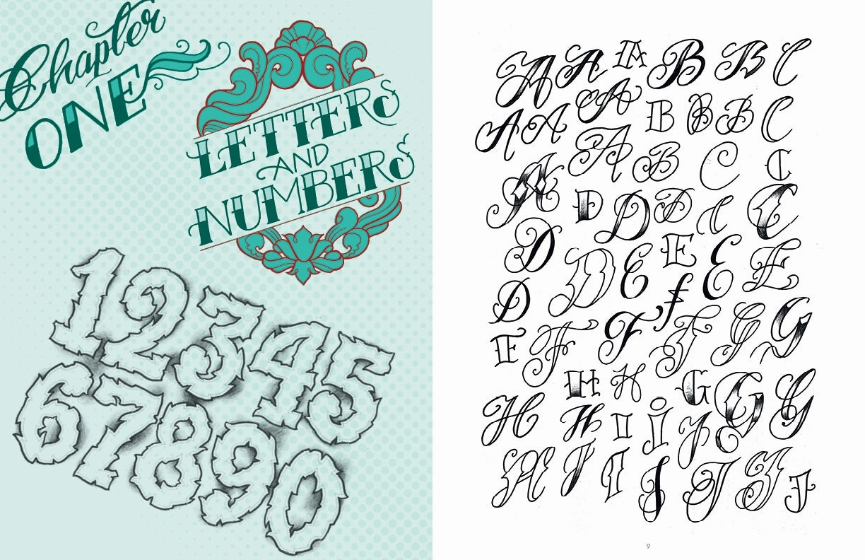 Skill-building tools Tattoo Lettering & Bannersclassic And Modern Script Designs