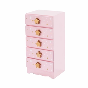 Teamson Usa Td-12884A Fashion Star Prints Renee Jewelry Box - Pink / White / Gold Creative minds