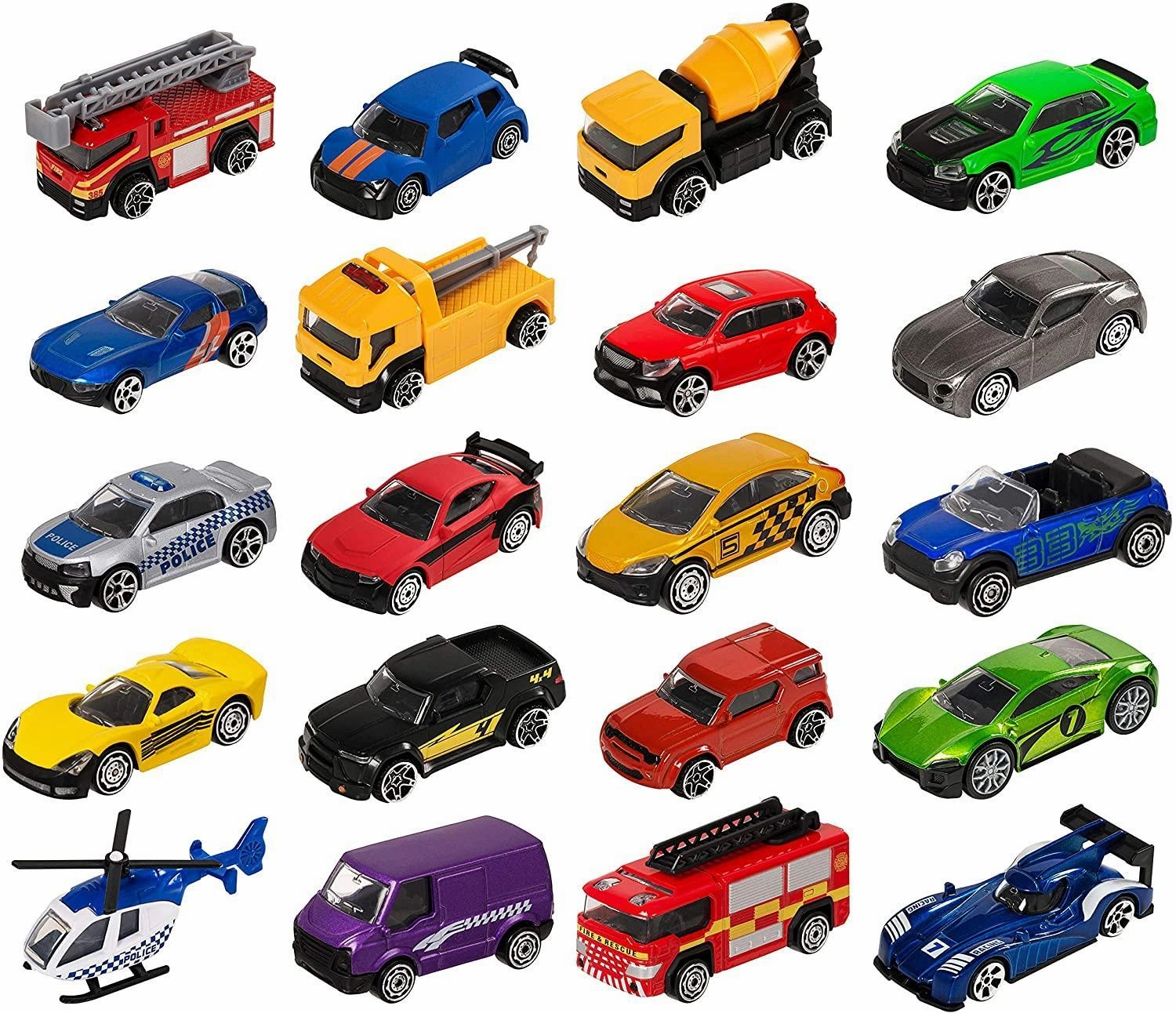 Quiet play for growing minds Tools for tiny thinkers Teamsterz Street Machines Diecast Cars 5-Pack - Assortment