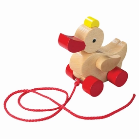 The Original Waddling Duck Pull Toy Happy hands