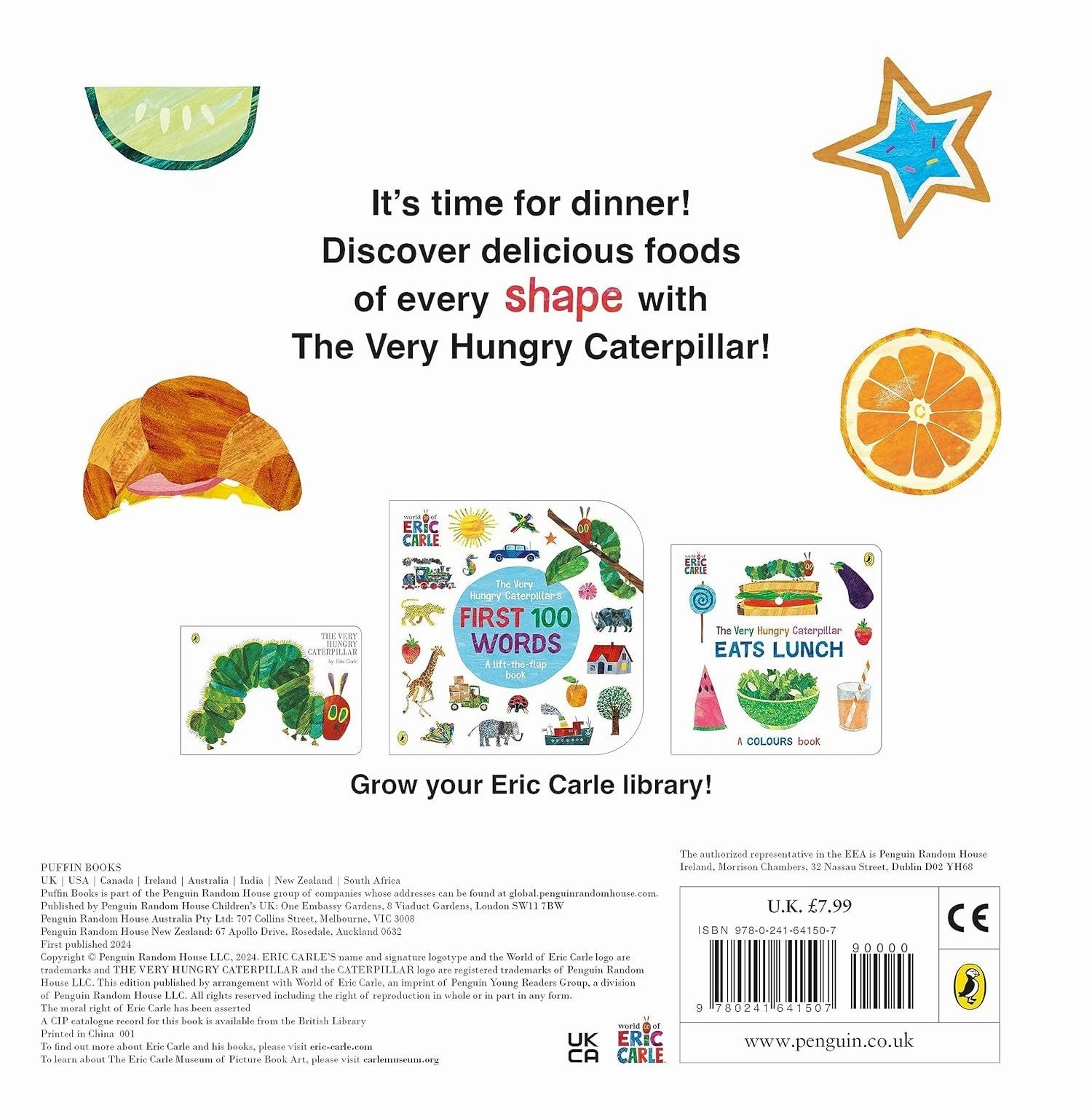 The Very Hungry Caterpillar Eats Dinner: A Shapes Book [Board Book] Carle Eric First explorers