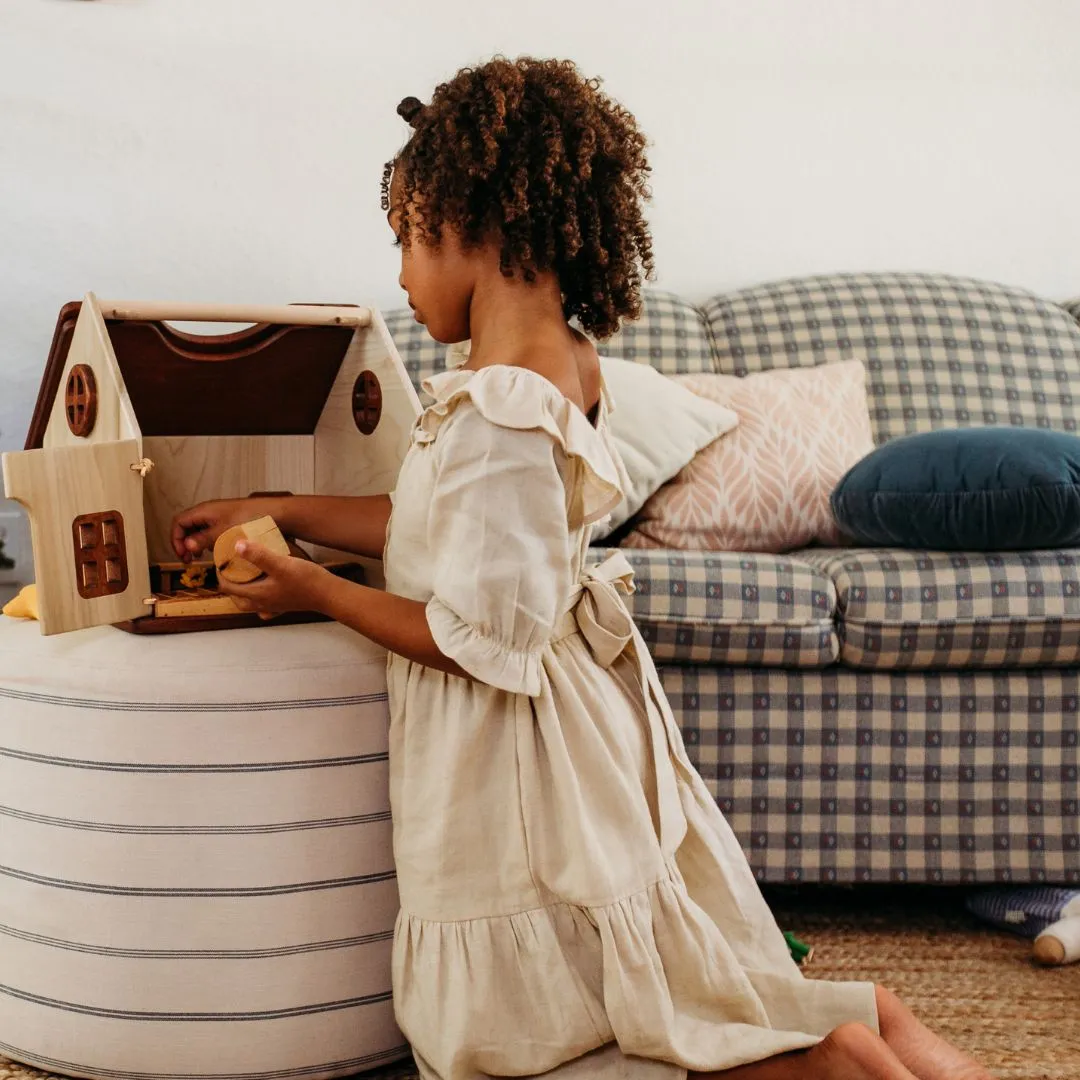 Thimbleberry Cottage - Classic Wooden Dollhouse Quiet play for growing minds