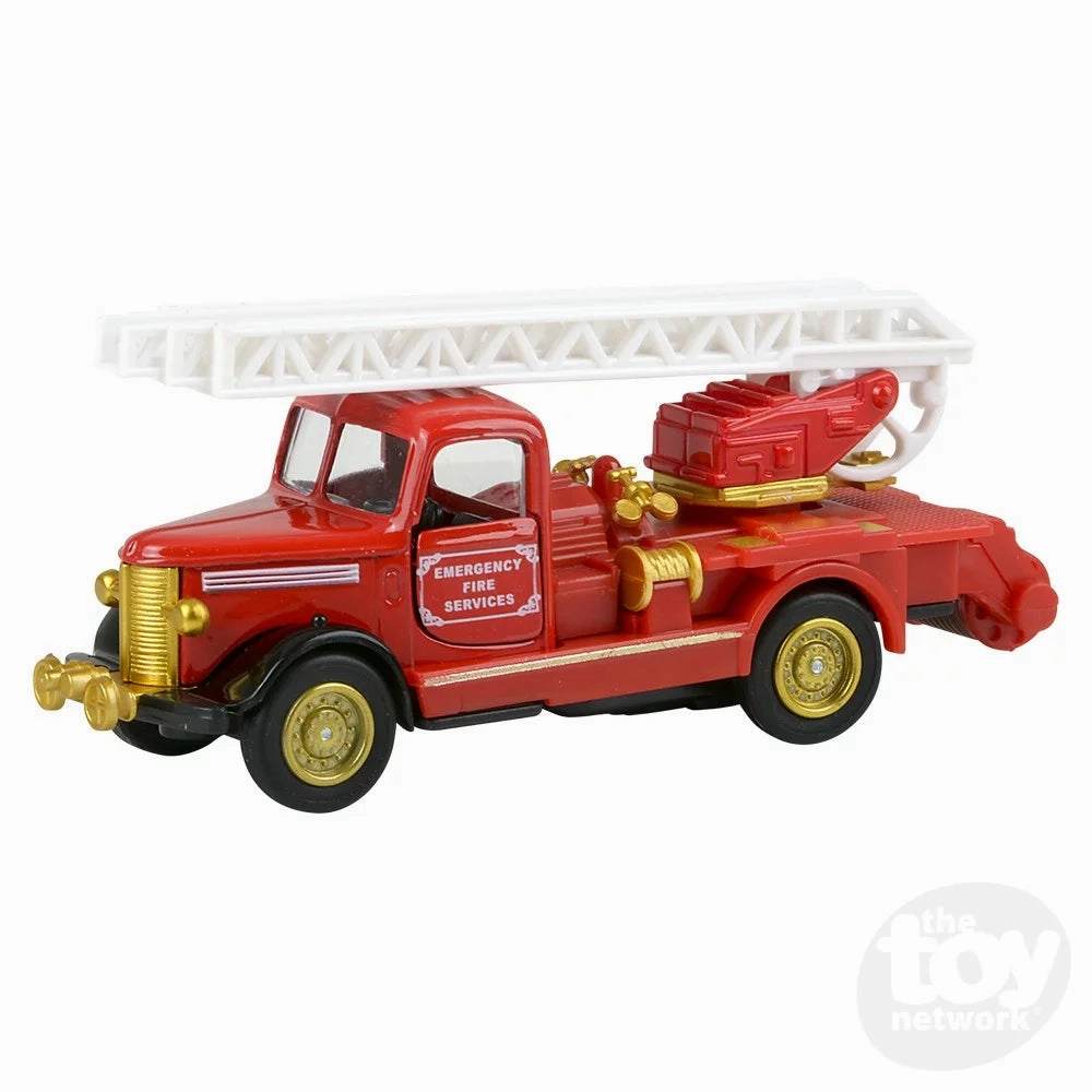 5" Die-Cast Pull Back Classic Fire Truck Early discovery