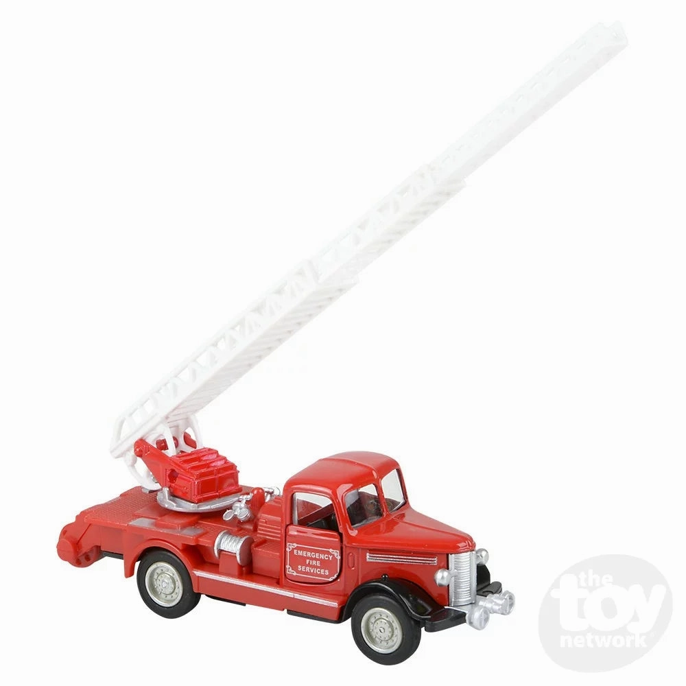 5" Die-Cast Pull Back Classic Fire Truck Creative time for curious minds