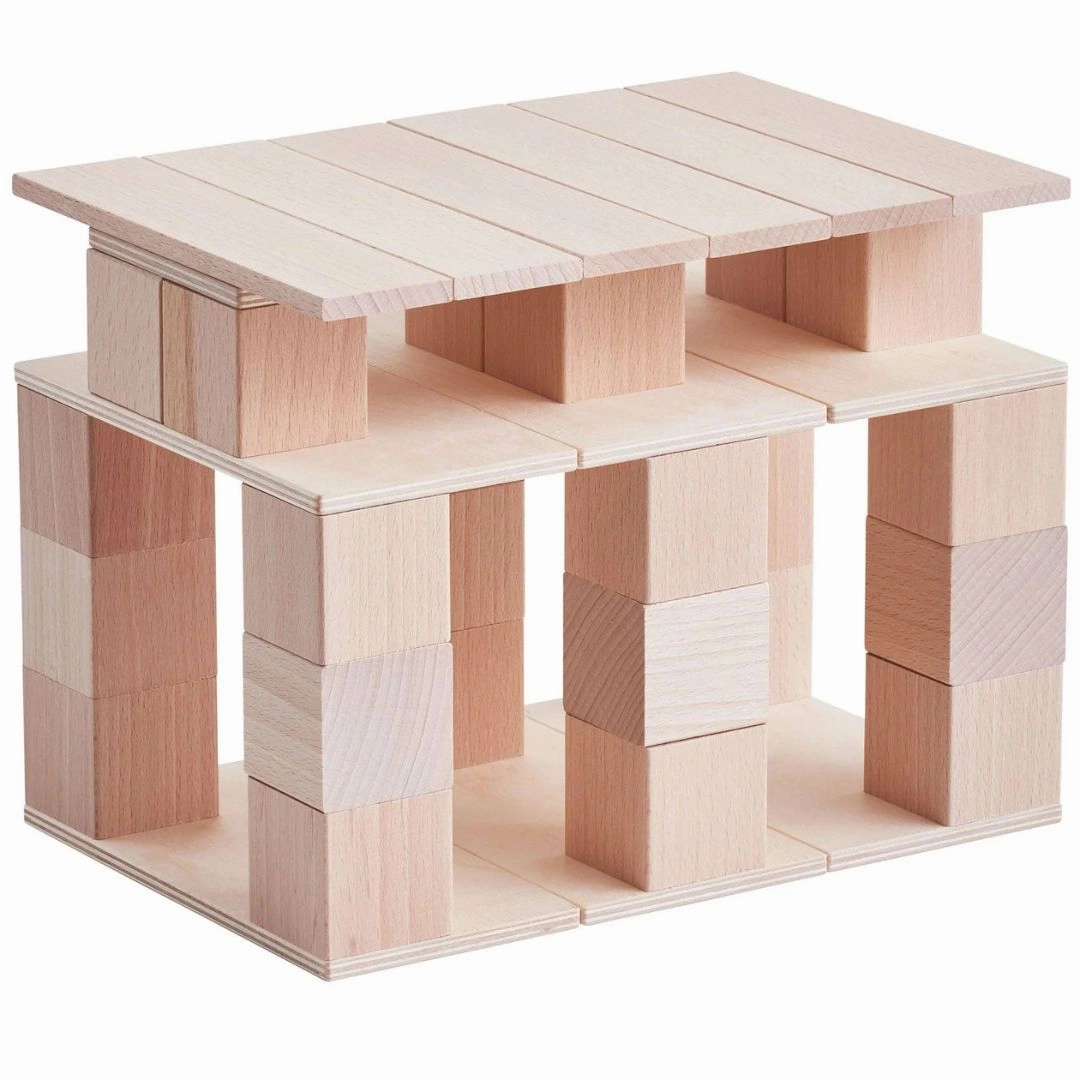 Kids discovery tools Creative time for curious minds Clever Up! Unit Wooden Block Building System 1.0