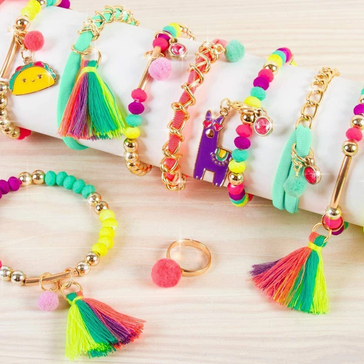 Make It Real Neo-Brite Gold Jewellery Making Kit Play-based education Little adventures
