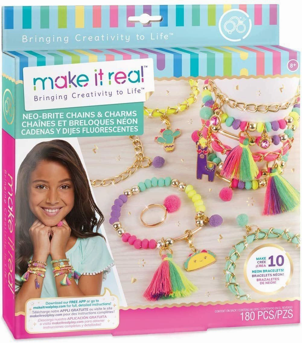 Smart kids gear Smart activities for young learners Make It Real Neo-Brite Gold Jewellery Making Kit