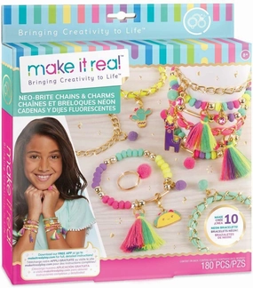 Smart kids gear Smart activities for young learners Make It Real Neo-Brite Gold Jewellery Making Kit
