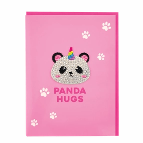 Creative time for curious minds Learn at home Panda Hugs Decal Card