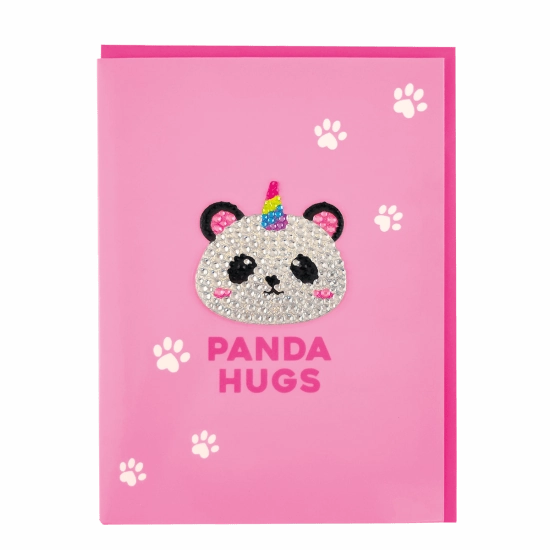 Creative time for curious minds Learn at home Panda Hugs Decal Card