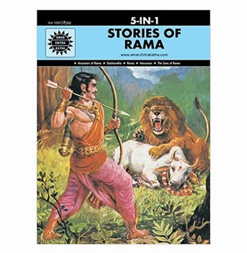 Young explorers Fun that fuels growth Stories Of Rama : Adventures Of Lord Rama : Indian Mythology Comic : Hindu Epics For Kids & Adults : Amar Chitra Katha Pai Anant