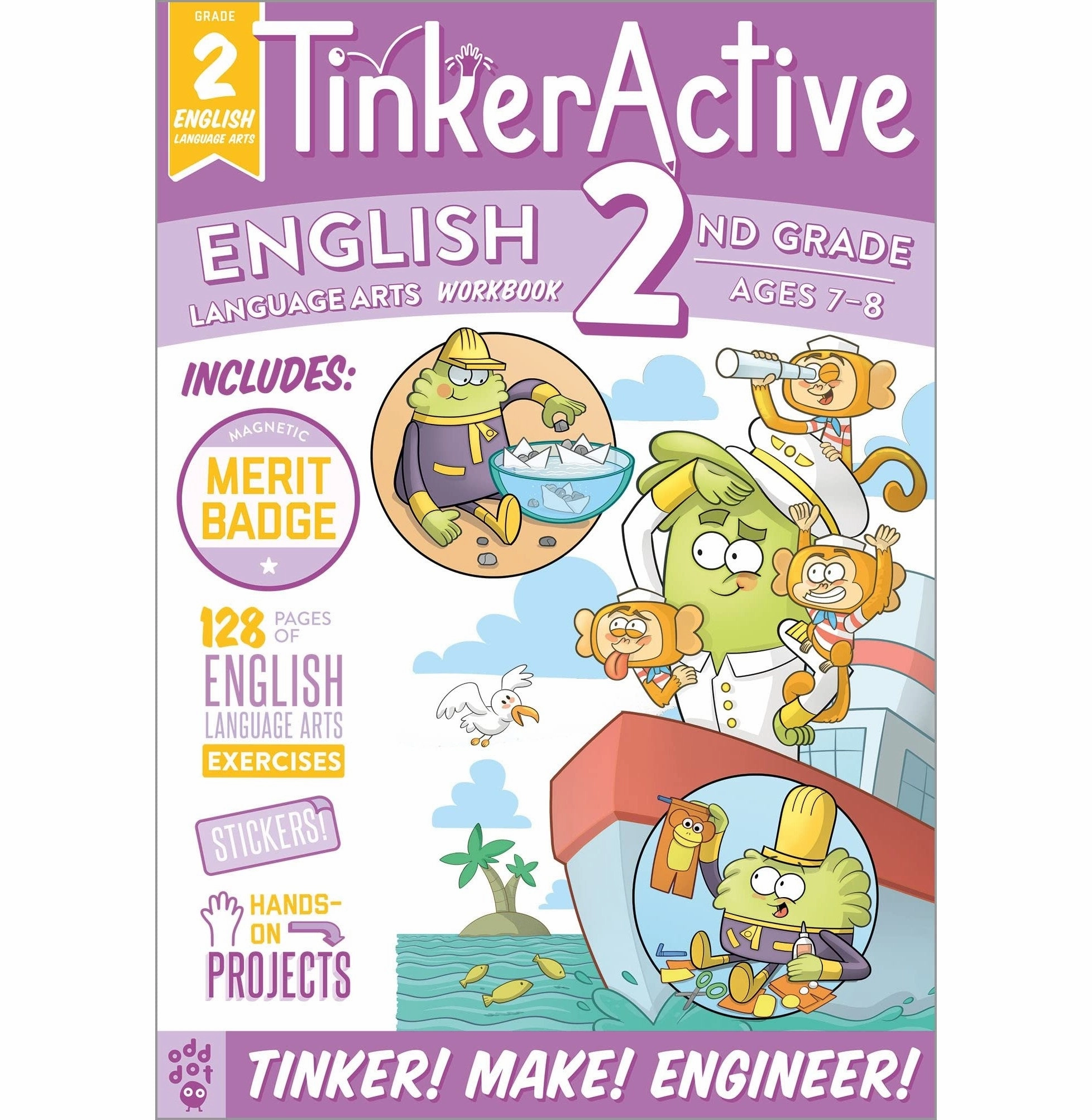 Tinkeractive Workbooks: 2Nd Grade English [Paperback] Butler Megan Hewes; Odd Dot And Thomas Chad Kids discovery tools