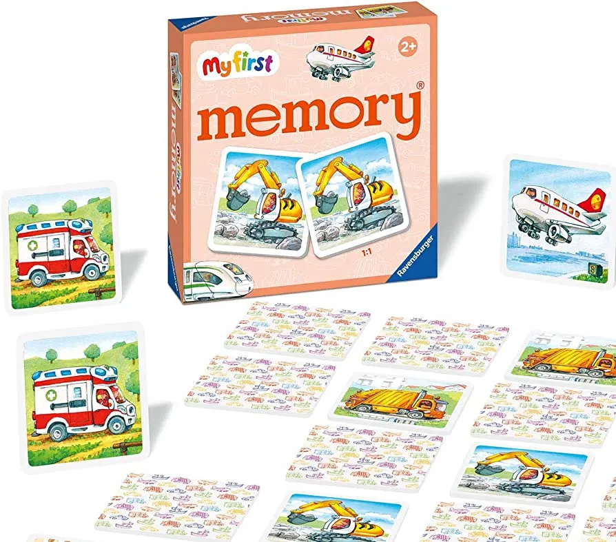 Playroom adventures begin here Mindful play My First Memory Game - Vehicles