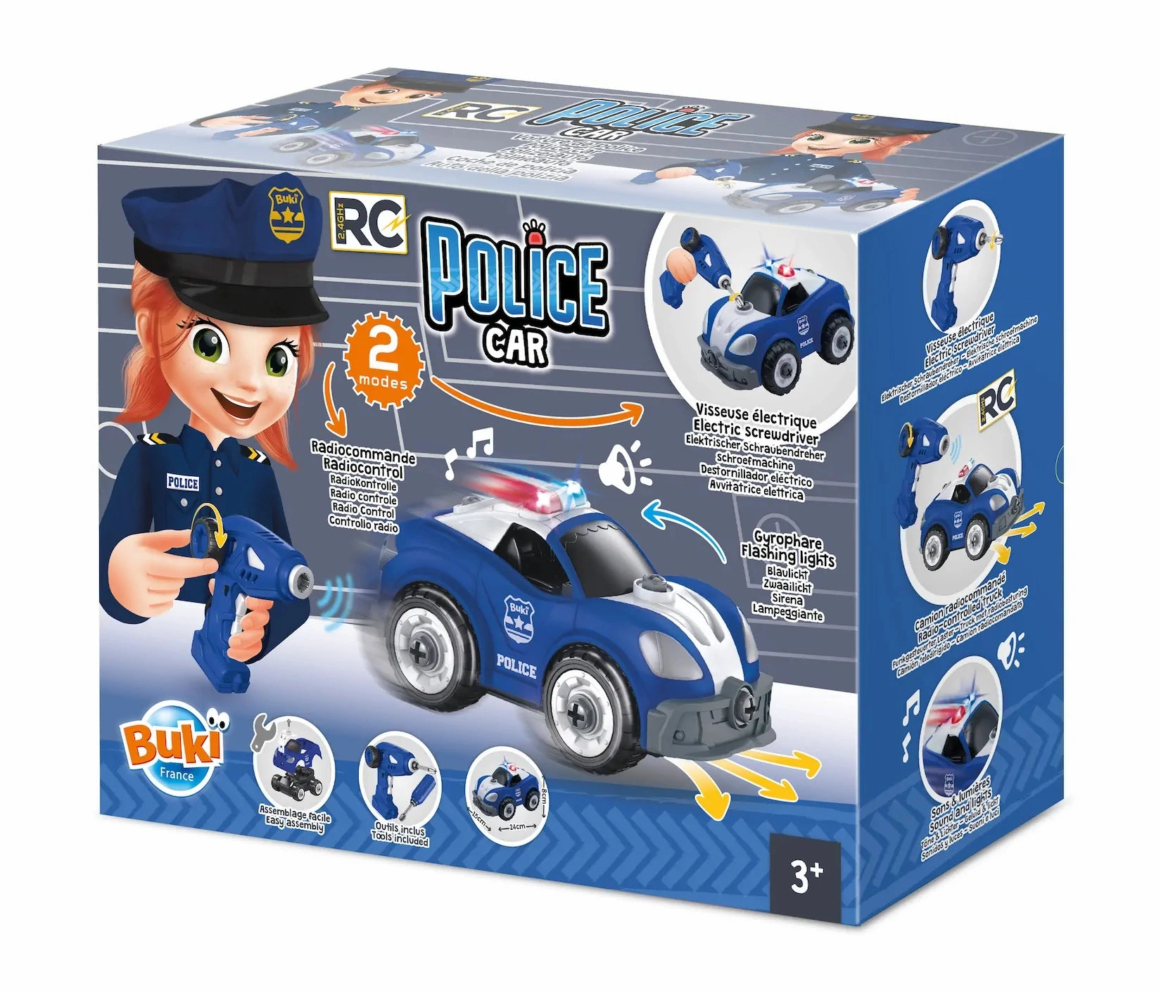 Child development Buki France Rc Police Car