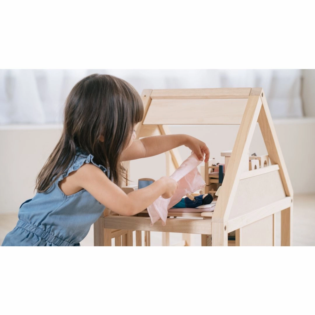 Curiosity starters Thoughtful learning Classic Wooden Dollhouse