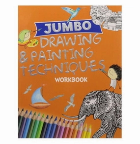 Little adventures Home learning tools Drawing & Painting : Jumbo Drawing & Painting Techniques Workbook [Paperback] Om Books Editorial Team