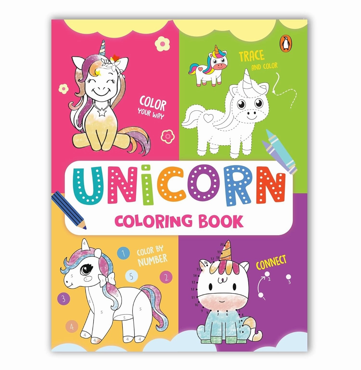 Kids Coloring Book: Unicorn Quiet play for growing minds Imaginative play